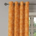 thumbnail image 2 of Ambesonne Burnt Orange Grommet Curtain, Dandelion Poppy, 50" x 72", Burnt Orange and White, 2 of 6