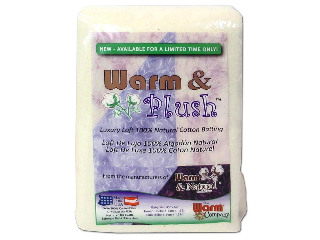 Warm & Plush Cotton Batting Baby 45x60"