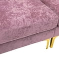 thumbnail image 6 of Morden Sectional Sofa with Removeable Chaise,L Shaped Sofa with Metal Legs, 4 Seater Modern Sofa Couch Set for Living Room Apartment,Purple, 6 of 7