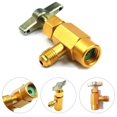 thumbnail image 1 of 1pc 60*35mm 1/4 Thread Adapter R-134a Refrigerant Can Dispensing Bottle Opener Valve for Faucet~7980, 1 of 1