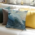 thumbnail image 3 of SHANXI  Throw Pillow Covers Home Decor Happy Dolphins Ocean Seascape Hawaii Sea Pillow Cases Decorative 12x12in, 3 of 5