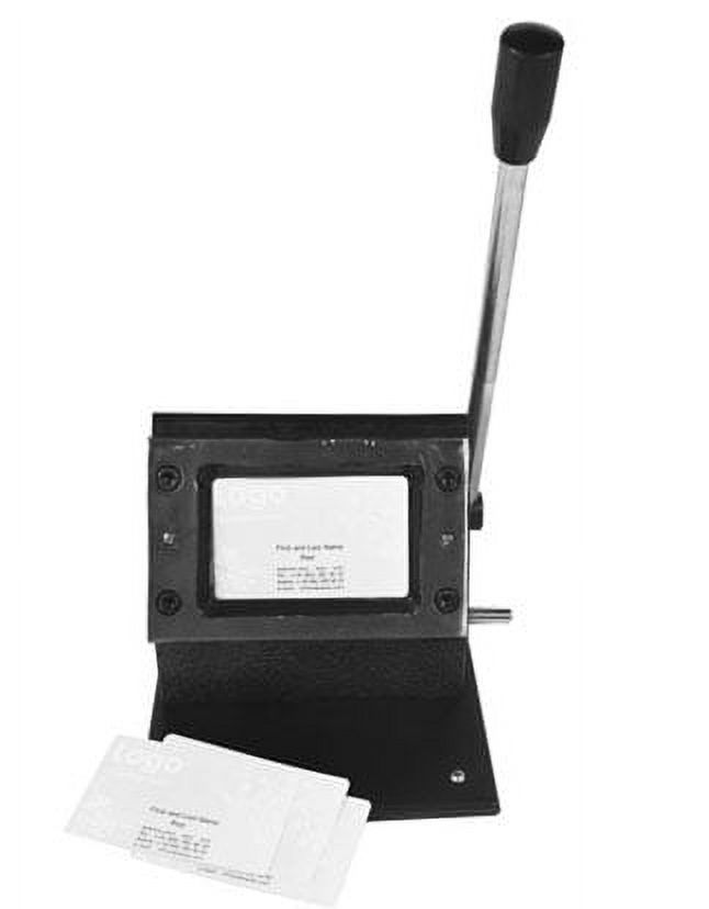 INTBUYING Manual Card Cutting Machine Business PVC Paper Badge Card Die Cutter Cutting Size 3.38x2.12inch