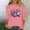 Pink, variant on Runfenguu Western Graphic Tees For Women Ladies T Shirts Ladies' Fashion Floral Printed Round Neck 3/4 Sleeve T-Shirt Shirt Sleeve Round Neck Top/Shirt