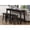 Black, variant on Rectangular Counter Height Set with Table and Stools | Great for Family Dining | Black Finish on Wood Frame | Simple Assembly