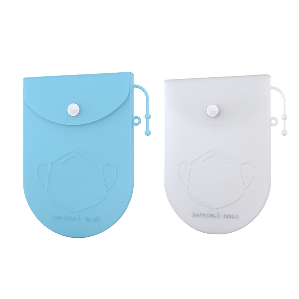 Face Covering Storage Box Silicone Storage Case for Face Covering ...
