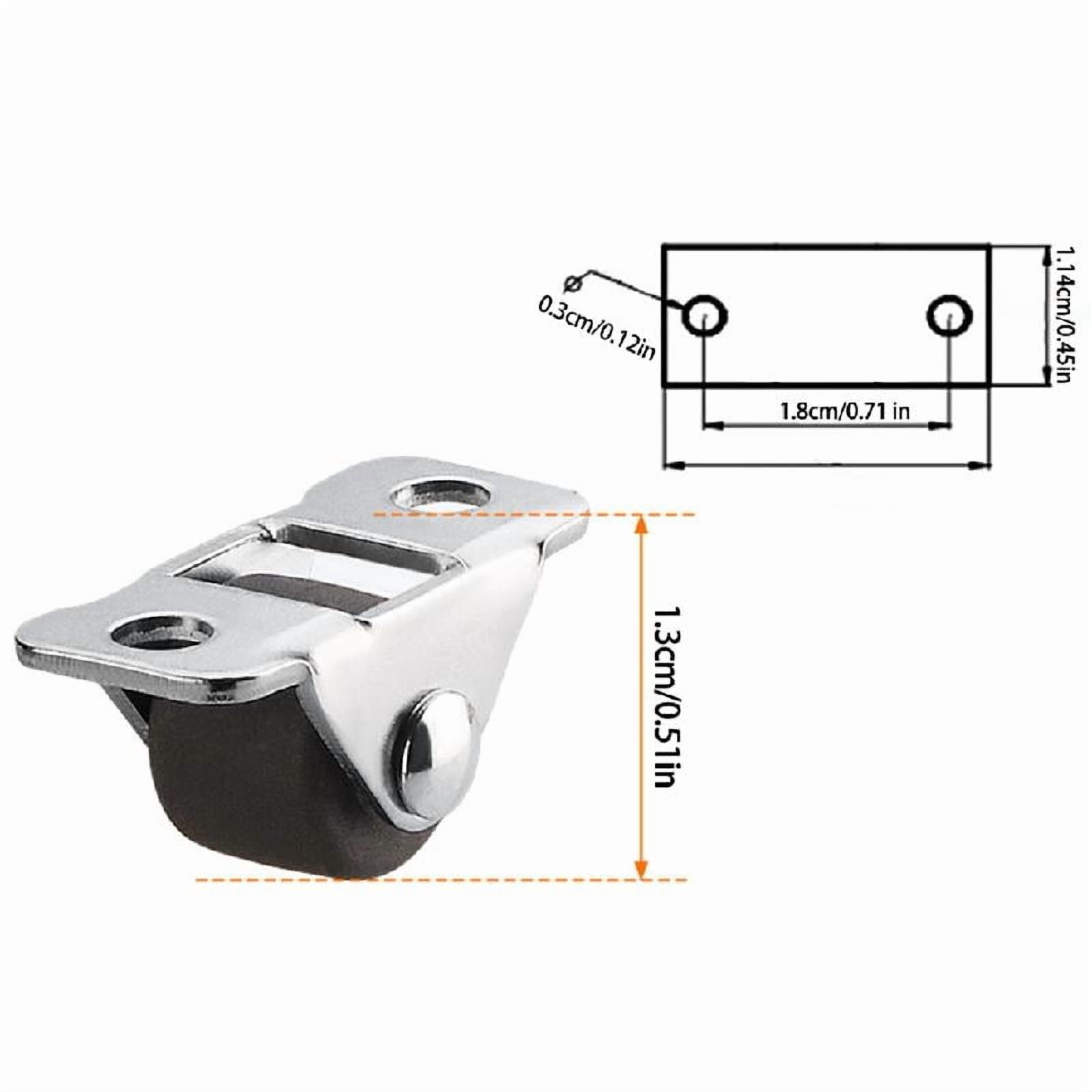 4pcs Small Furniture Casters Rubber Wheel Floor Protections for Easy Movement Of Small Furniture