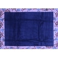 thumbnail image 1 of Ahgly Company Machine Washable Indoor Rectangle Oriental Blue Asian Inspired Area Rugs, 5' x 8', 1 of 4