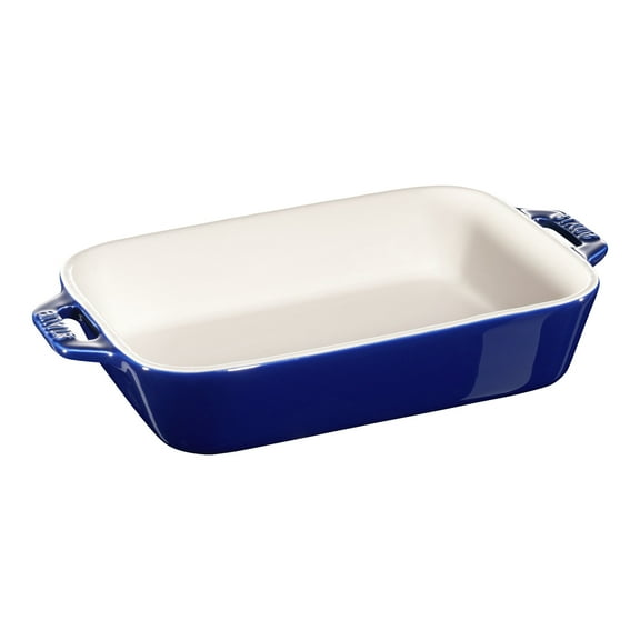 STAUB Ceramique 1 L Ceramic Rectangular Oven Dish, Dark-Blue