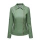 thumbnail image 2 of Pntutb, cárdigan de cuero con cremallera sólida a la moda para mujer, con bolsillo, abrigo corto, chaqueta, liquidación Pntutb Pntutb-342, 2 of 7
