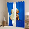 thumbnail image 3 of Feelyou Cute Dog Pug Blackout Curtains Set of 2 (52x84 Each) for Child, Kawaii Dalmatian Window Curtains, Cartoon Animal Theme Curtains and Drapes, Window Curtains Bedroom Decor, 3 of 6