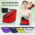 thumbnail image 2 of Waterproof Fanny Pack | Running Fanny Pack for Outdoor Activities | Mens Fanny Pack Crossbody Yellow Canvas Bag, 2 of 6
