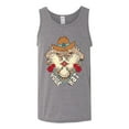 thumbnail image 2 of Wild Bobby Home Is Where You Hang Your Hat Country Eagle Pop Culture Men Tank Top, Heather Grey, 3X-Large, 2 of 6