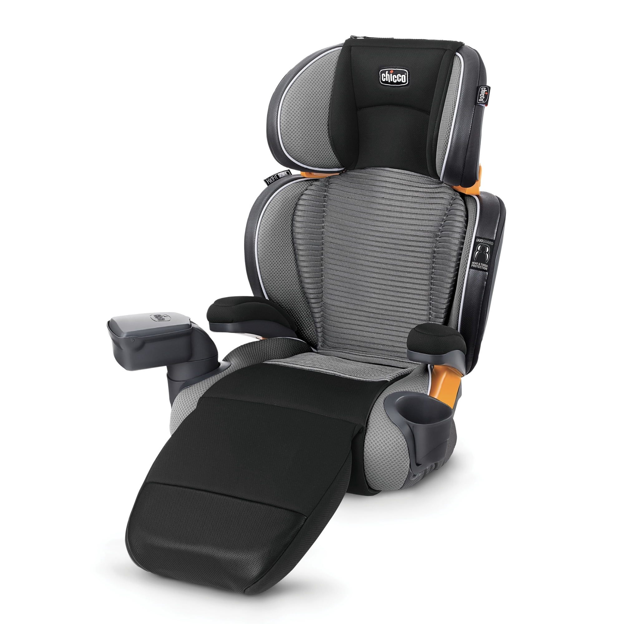 Chicco KidFit Zip Air Plus 2-in-1 Belt Positioning Booster Car Seat - Q Collection (Black)