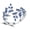 Blue, variant on Lightweight Copper Tree Rings Featuring Sparkling Crystals Artisanal Branch Rings with Stones For Daily Wear
