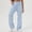 Sky Blue, variant on Ofreoo Pants for Women Flowy Casual Drawstring Waist Wide Leg Loose Casual Stripe Pants with Pocket