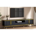 thumbnail image 3 of Luxury minimalist media console with two cabinets one drawer for 85-inch TVs in living room keeps things in order, 3 of 5