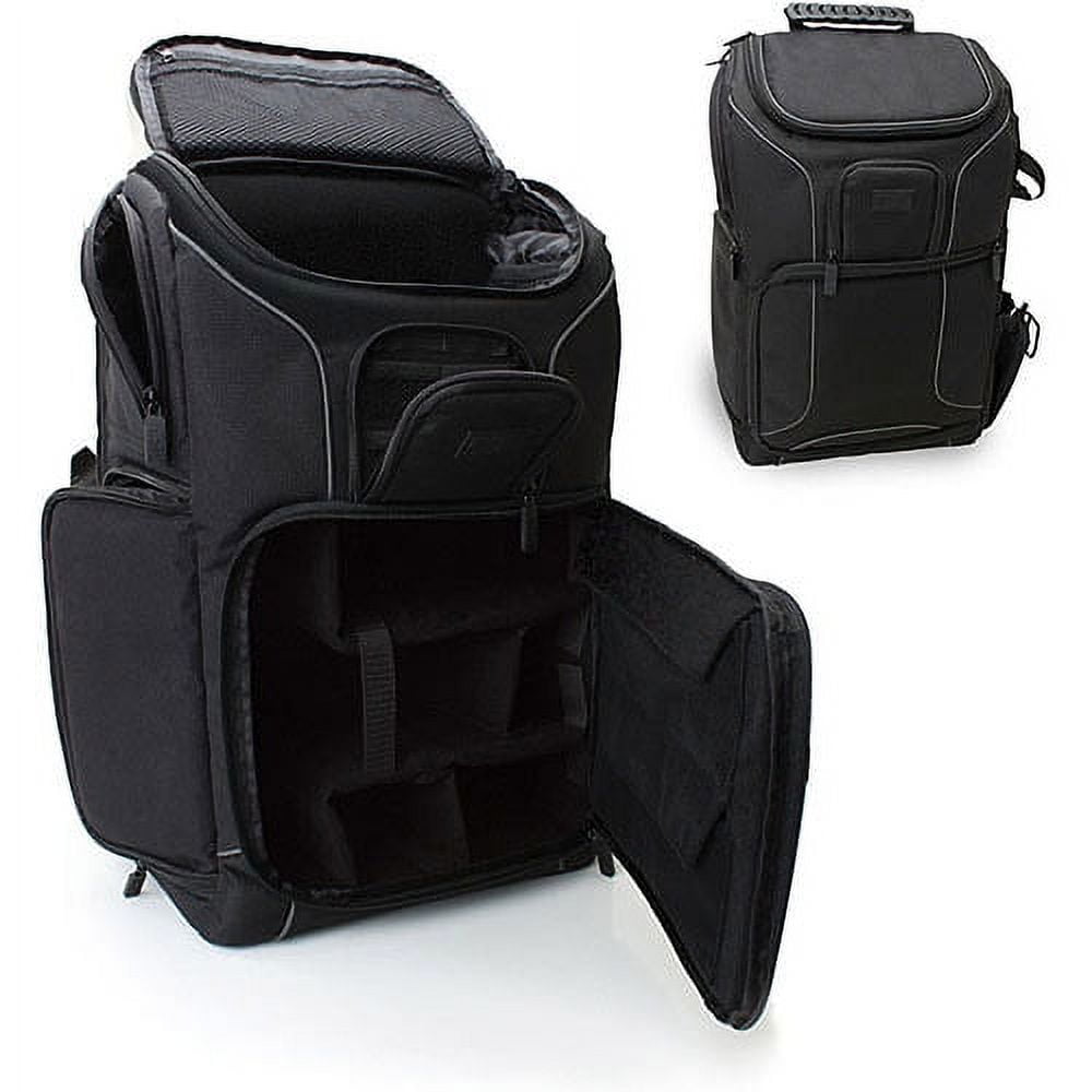 Professional Gear Backpack for Cameras , Laptops and Accessories by USA Gear - Works with Canon , Fujifilm , Sony and Many Other DSLR , Mirrorless & Instant Cameras