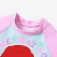 thumbnail image 3 of Disney Princess Girls Swimsuit Ariel Rapunzel Tiana Rash Guard 2 Pieces Set Sizes 2-9, 3 of 6