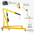 thumbnail image 2 of 4000LB/2 Ton Folding Engine Crane Engine Hoist Cherry Picker with Foldable Stand&6 Caster for Garage Workshop Auto Repair Yellow, 2 of 8