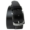 thumbnail image 5 of Urbanite Black Leather Belt by Nickel Zero® - Hypoallergenic Men's Belt, 5 of 9