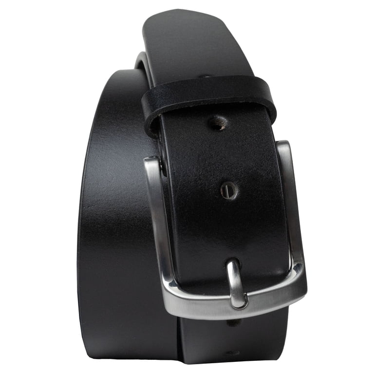 Urbanite Wise Blk leather waist belt Urbanite Black Belt | Real Leather & Low Profile  main image 3