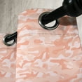 thumbnail image 3 of Ambesonne Camouflage Grommet Curtain, Soft Peach Tones, 50" x 108", Salmon Peach, 3 of 6