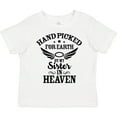 thumbnail image 3 of Inktastic Handpicked for Earth by My Sister in Heaven with Angel Wings Boys or Girls Toddler T-Shirt, 3 of 5