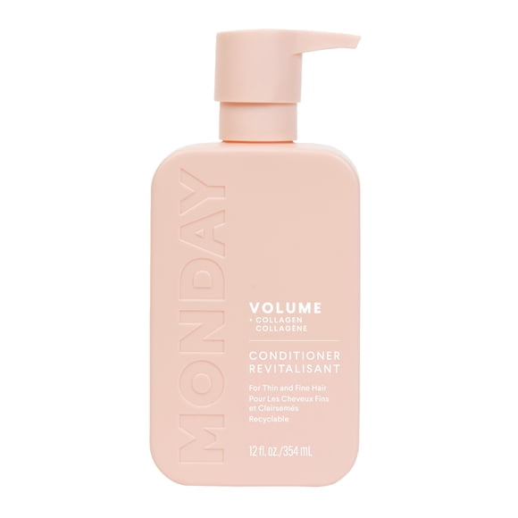 MONDAY Haircare VOLUME Conditioner with Hydrolyzed Collagen, Coconut Oil, Shea Butter & Macadamia Oil for Thin, Fine & Flat Hair