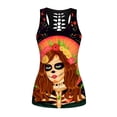 thumbnail image 4 of Womens Oversized Tshirts Plus Size Skull Print Sleeveless Casual U Neck Floral Tee Summer Tops 2026 Fashion, 4 of 4