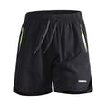thumbnail image 2 of Sheghy Athletic Shorts 100%Cotton Men's Solid Color Casual Sports Elastic Waist Drawstring Pocket Shorts, 2 of 9