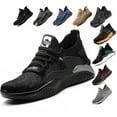 thumbnail image 1 of Steel Toe Cap Shoes Mens Lightweight Puncture-proof Safety Trainers, 1 of 3
