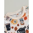 thumbnail image 5 of GXFC Little Boy Halloween Outfits Set Costume 3T 4T 5T 6T 7T Kids Boy Short Sleeve Pumpkin T-Shirt+Elastic Shorts 2Pcs Halloween Clothing for Children Boy, 5 of 8