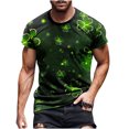 thumbnail image 2 of Goodtrade8 Shamrock St Patricks Day Mens Clothing Big and Tall Crew Neck Graphic Tee Casual Leisure Short Sleeve T-Shirts for Men, 2 of 4