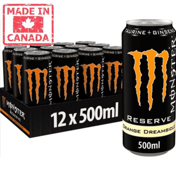Monster Reserve Orange Dreamsicle Energy Drinks 473ml/16oz (12/Case)