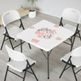 thumbnail image 2 of Mesa VINGLI con patas plegables de 34 pulgadas, color blanco, portátil, 2 of 8