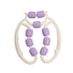 thumbnail image 1 of para rodillos de masaje para músculos manual 9 ruedas rodillo anticelulítico para muslos espuma Violeta, 1 of 9