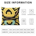 thumbnail image 5 of YINGXI Throw Pillow Covers Ethnic Pillow Cases Black and Yellow Decorative Cushion Covers for Sofa Couch 24x24in, 5 of 5