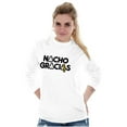 thumbnail image 3 of Nacho Gracias Foodie Food Lover Gym Plus Size Long Sleeve Graphic Tee Shirt Brisco Brands 2X, 3 of 5