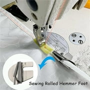 Universal Sewing Rolled Hemmer Foot Set Clearance - [3-10mm] - Wide Rolled Hem Pressure Foot, Sewing Machine Presser Foot Hemmer Foot, Home Industrial Curved Scroll Hemmer Foot