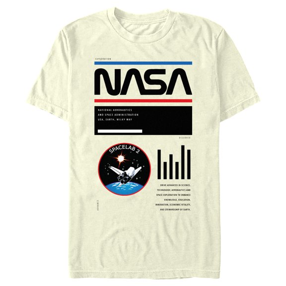 Men's NASA Spacelab 2 Exploration Discover Advance Graphic T-Shirt