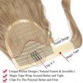 thumbnail image 6 of SEGO Magic Paste Wrap Around on Ponytail Extensions Corn Wave Heat Resistant Synthetic Hair Binding Wrap Up Ponytail with Little Pocket for Women, 6 of 7