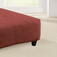 thumbnail image 2 of SureFit Stretch Pique Ottoman Slipcovers, Square Ottoman Covers, Single, Garnet, 2 of 2