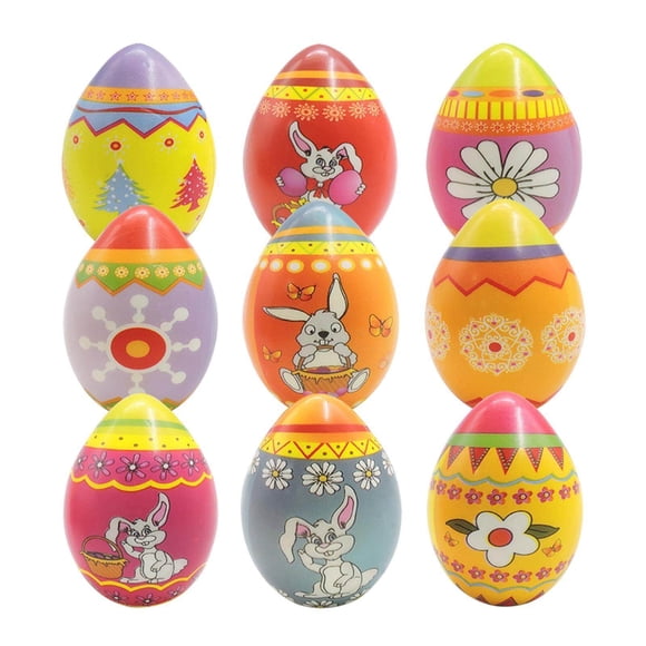 18x Easter Eggs Easter Basket Stuffers Happy Easter Favors Boys Girls Party Favors Squishy Squeeze Balls Sensory Toy