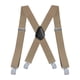 thumbnail image 1 of Tirantes elásticos anchos ajustables para hombre, ideales para bodas y negocios. Beige, 1 of 9