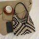 thumbnail image 2 of Bolso de playa para mujer, bolso de paja tejido extragrande para niñas, bolso sólido (negro) Sywqhk Para Estrenar, 2 of 3