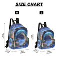 thumbnail image 2 of FORMRS Mini Backpack Purse for Women Travel Daypack Casual Shoulder Bag, Beautiful Floral Moon, 2 of 7