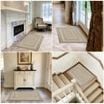 thumbnail image 5 of PURE ERA 2' x 3' Stair Tread Landing Mat Indoor Carpet Doormat Floor Mat Area Rug Self-adhensive Non-slip Back (Cream Gray Rectangle,24 in.x36 in.), 5 of 6