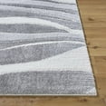 thumbnail image 4 of Hauteloom Hasad Modern Abstract Area Rug - Trellis Fluffy High Pile Super Soft Shag Rug - Contemporary Geometric Carpet for Living Room, Bedroom - Off-White, Brown, Gray - 6'7" x 9' (6x9), 4 of 9