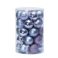 thumbnail image 2 of 34Pcs Shatterproof Ball Ornament Exquisite Plastic Eye-catching Glitter Xmas Balls Decor for Home, 2 of 8
