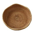 thumbnail image 3 of Cesta de ratán tejida a mano, bandeja de almacenamiento para decoración del hogar, cuenco tejido S, 3 of 9